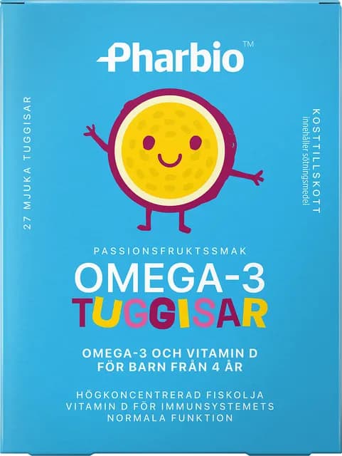 Pharbio Omega-3 Tuggisar 27 st