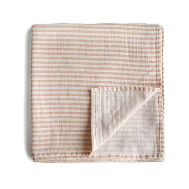 Mushie Muslinfilt Natural Stripe