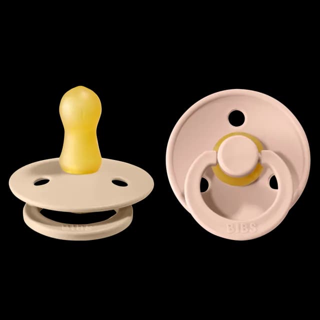 BIBS Colour Latex Size 1 Vanilla/Blush 2-pack