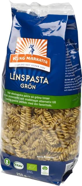 Kung Markatta Grön Linspasta KRAV 250 g