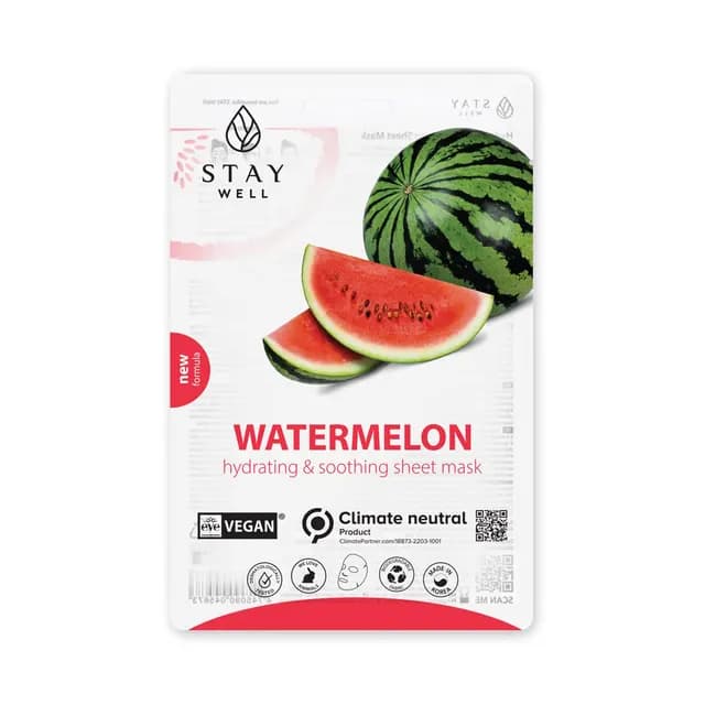 STAY Well Vegan Sheet Mask Watermelon 23 g