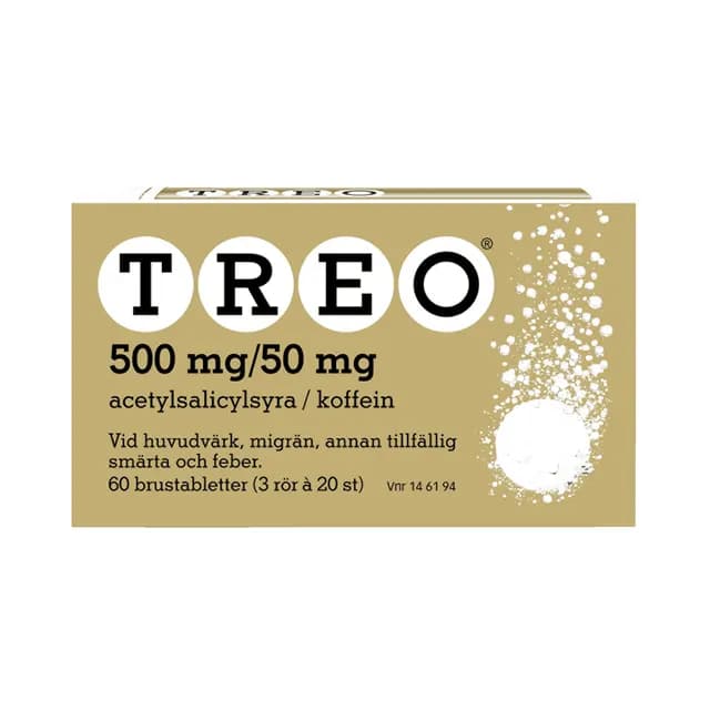 Treo, brustablett 500 mg/50 mg 3 x 20 st