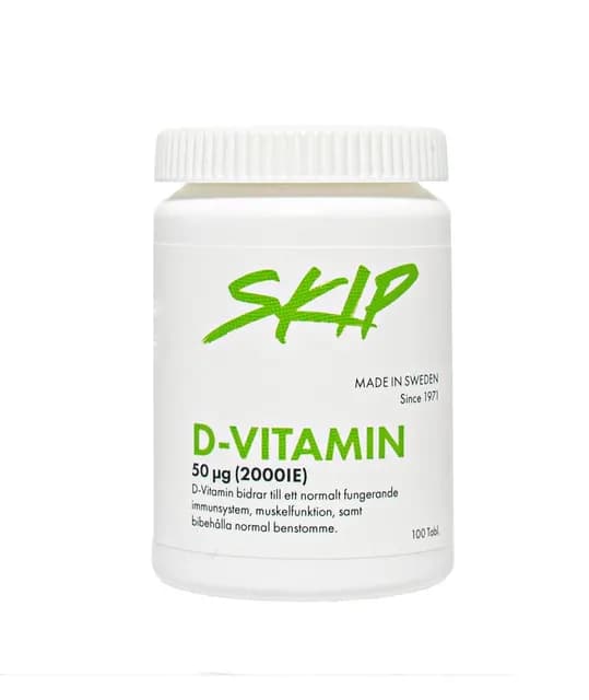 Skip D-Vitamin tabletter 50 µg 100 st