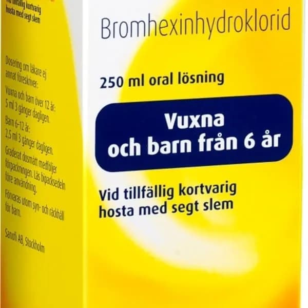 Bisolvon, Oral lösning 1,6 mg/ml 250 ml