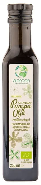 Biofood Pumpafröolja Kallpressad 250 ml