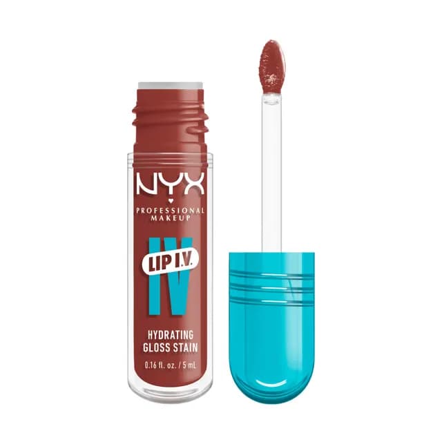 NYX Professional Makeup Lip I.V. Hydrating Gloss Stain Lip gloss 18 Drippin' Nude 5 ml