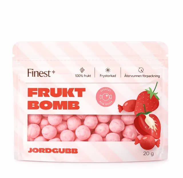 Finest Seasoning Fruktbomb Jordgubb 20 g
