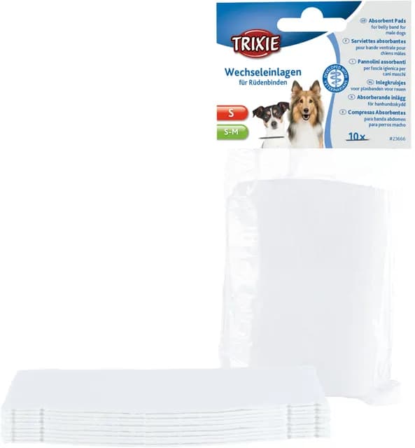 Trixie Hanhundsskydd Absorberande Inlägg S, S-M 10 st