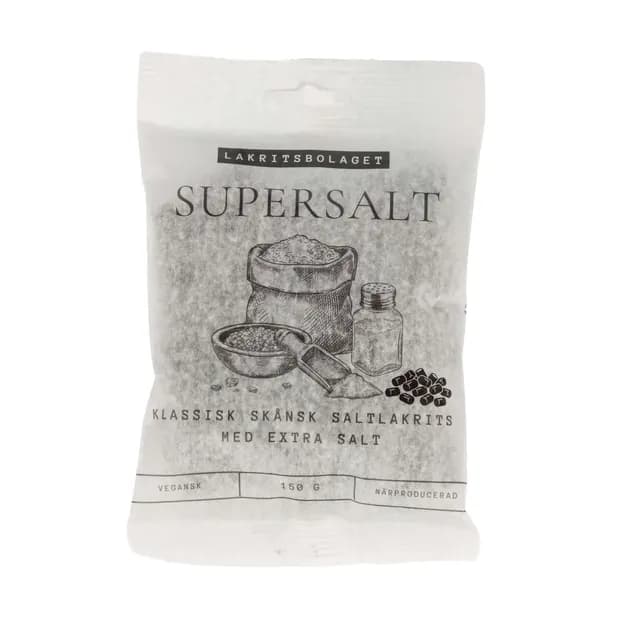 Lakritsbolaget Supersalt 150 g