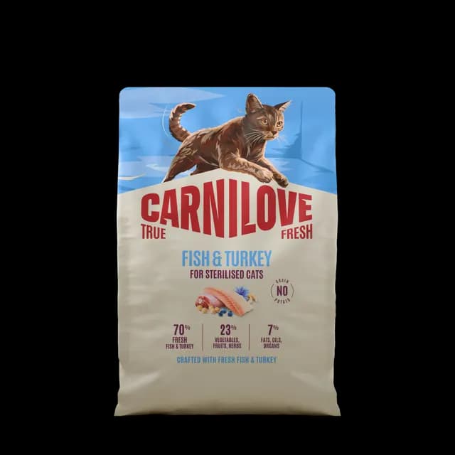 Carnilove True Fresh Cat Fish & Turkey for Sterilised Adult All Breeds 2 kg