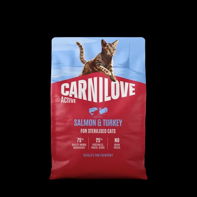 Carnilove Active Cat Salmon & Turkey for Sterilised Adult All Breeds 2 kg