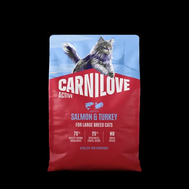 Carnilove Active Cat Salmon & Turkey for Adult Large Breeds 2 kg