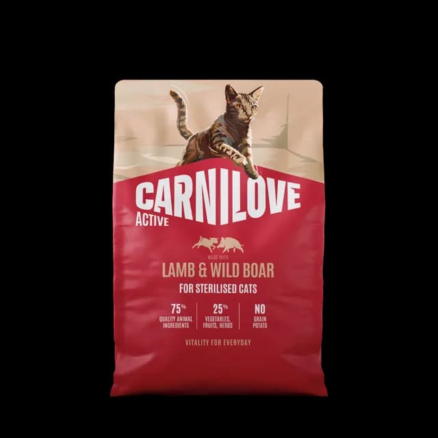 Carnilove Active Cat Lamb & Wild boar for Sterilised Adult All Breeds 2 kg