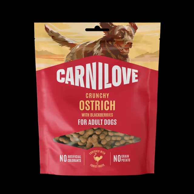 Carnilove Dog Crunchy Snack Ostrich with Blackberries 200 g