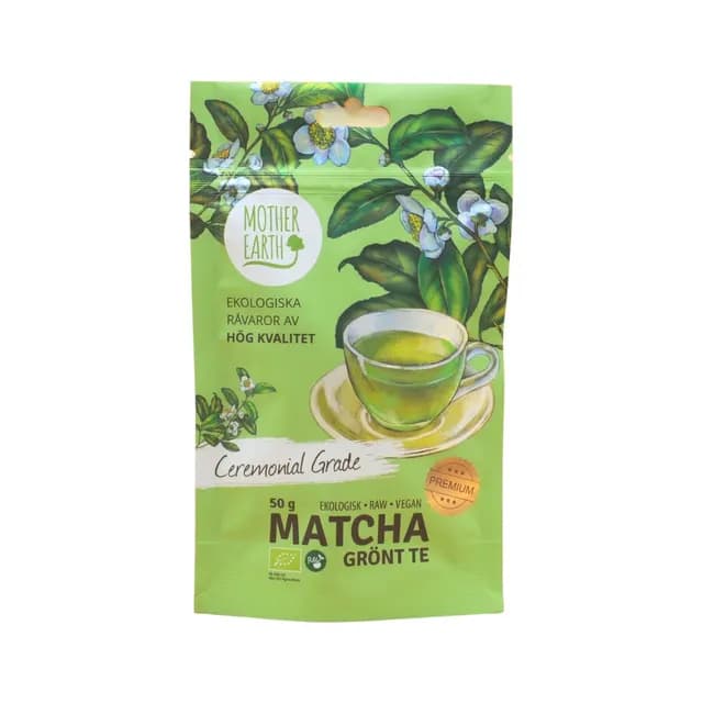 Mother Earth Matcha Ceremonial Grade RAW & EKO 50 g