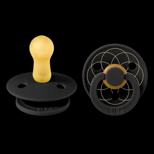 BIBS Studio Colour Layl Latex Size 2 Black Gold 2-pack