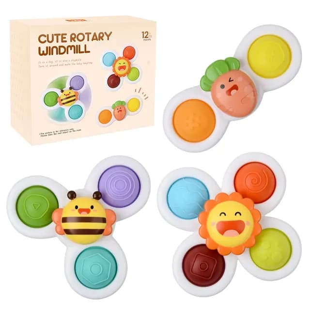 Fresh Kid Spinner Toys Cute Garden 3-pack