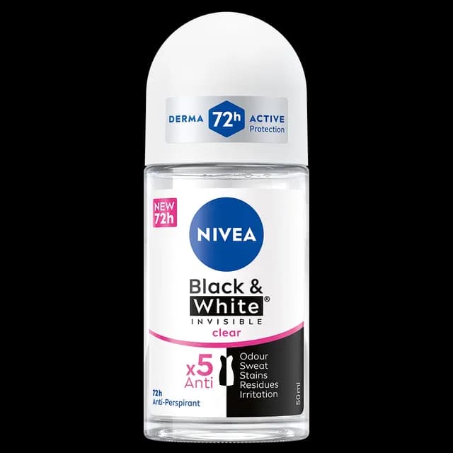 NIVEA Antiperspirant Deo Black & White Original Roll On 50 ml