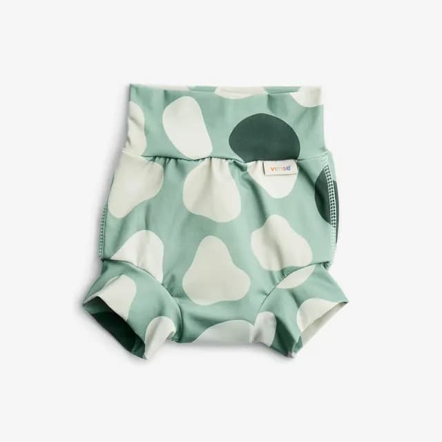 Vimse Badblöja High Waist Green Shapes S 6-8 kg