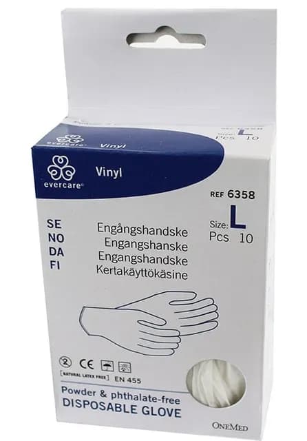 Plasthandske Vinyl Large 5 Par