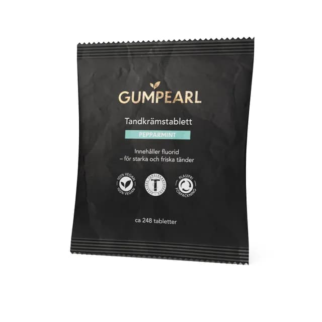 Gumpearl Pepparmint Tandkrämstablett Refill 248 st