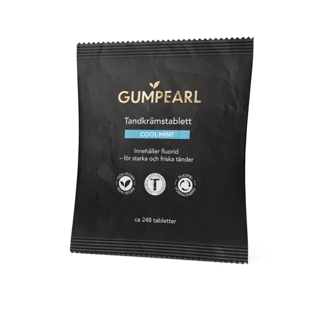 Gumpearl Cool Mint Tandkrämstablett Refill 248 st
