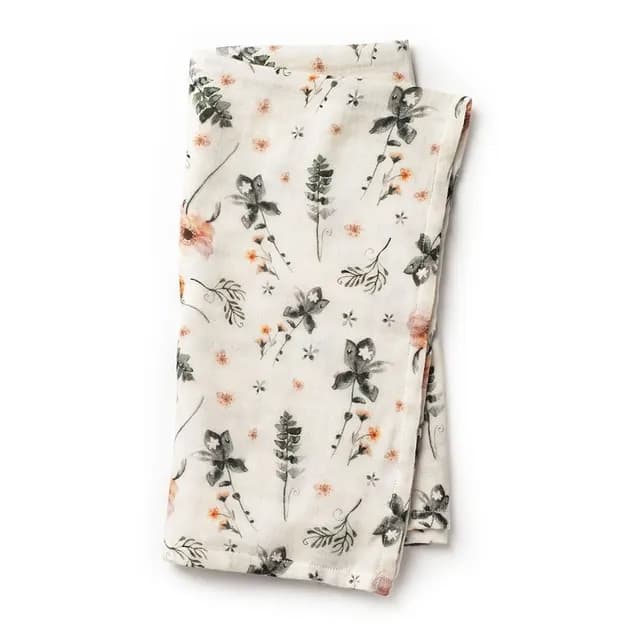Elodie Bamboo muslin blanket Meadow Blossom
