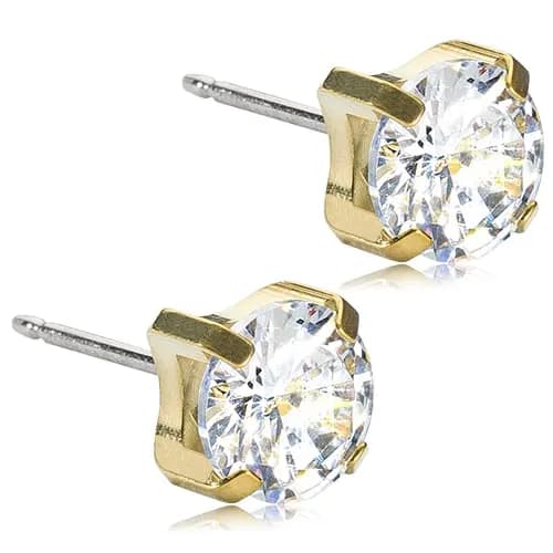 Blomdahl GT Tiffany 7 mm CZ White 1 par