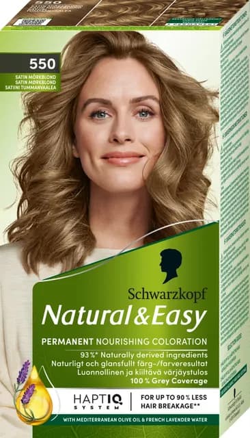 Schwarzkopf Natural & Easy Hårfärg 550 Satin Mörkblond