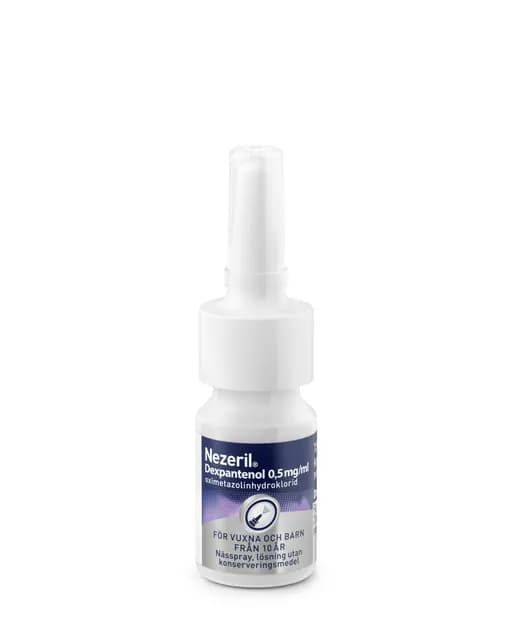 Nezeril Dexpantenol 0,5 mg/ml nässpray 7,5 ml - utan konserveringsmedel