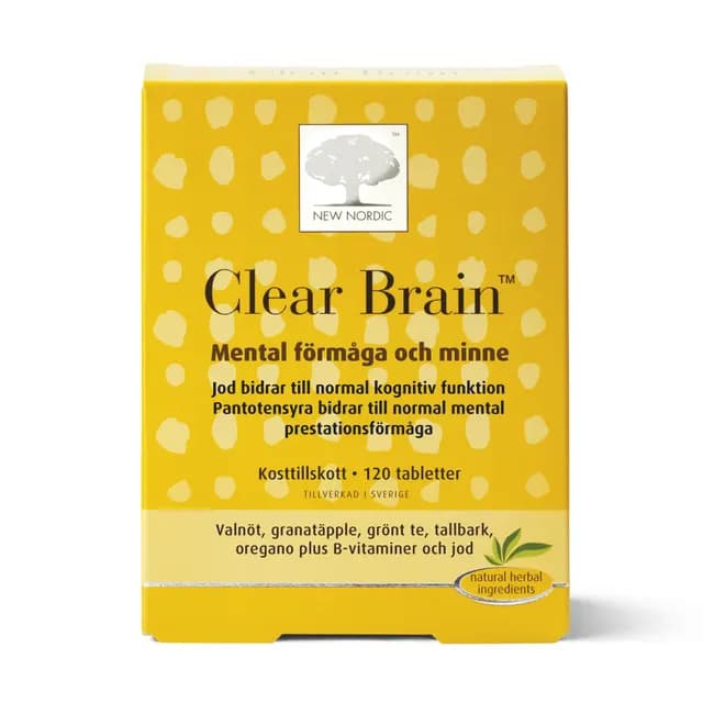 New Nordic Clear Brain 120 tabletter