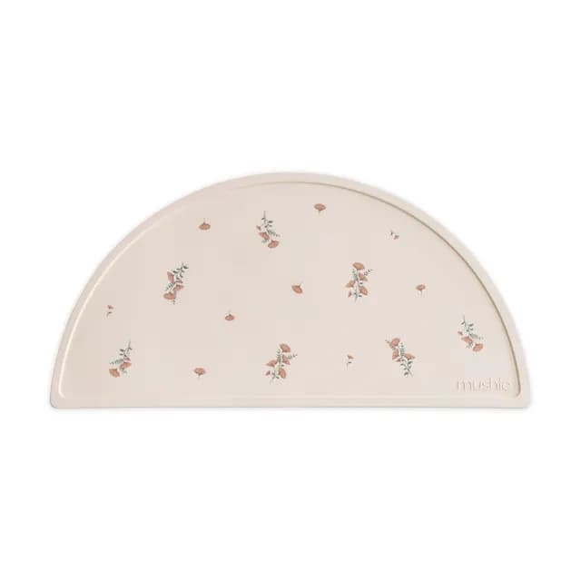 Mushie Silikonunderlägg Pink Flowers