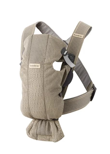 BabyBjörn Bärsele Mini 3D Mesh Gråbeige