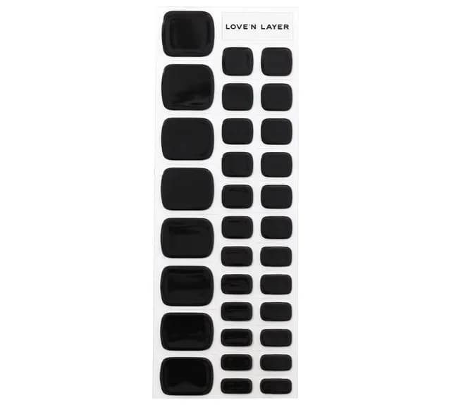 Love'n Layer Solid Toe Night Black 32 st