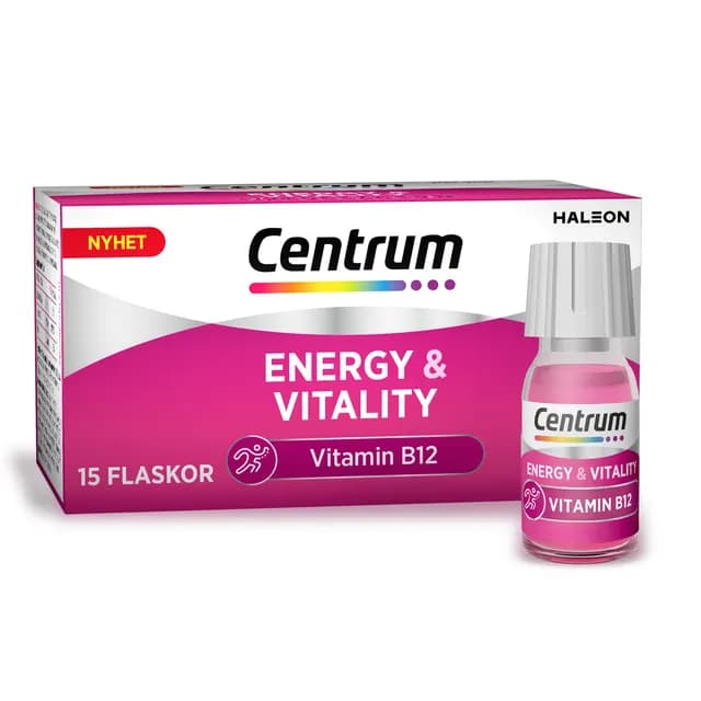 Centrum Energy & Vitality Energishot med B12 och zink 15 st