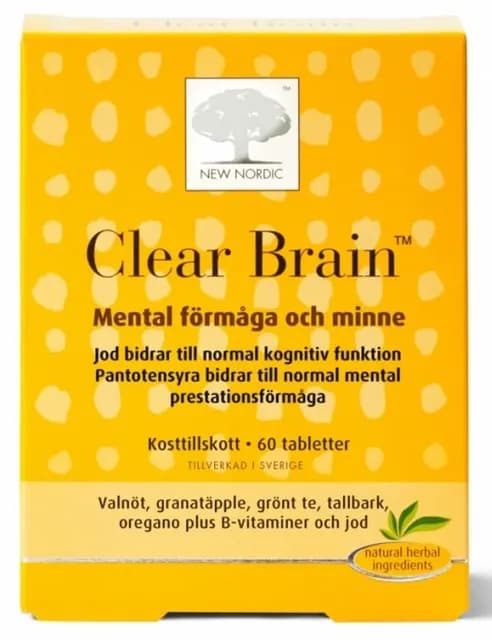 New Nordic Clear Brain 60 tabletter