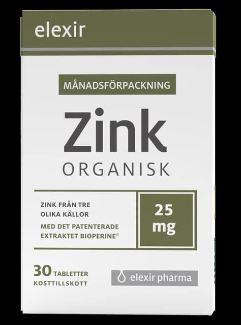 Elexir Pharma Zink 30 tabletter