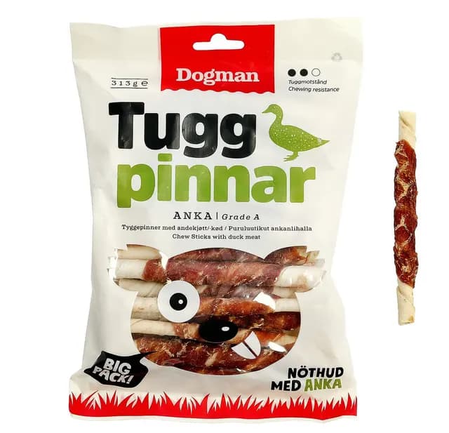 Dogman Tuggpinnar med Anka 25-pack