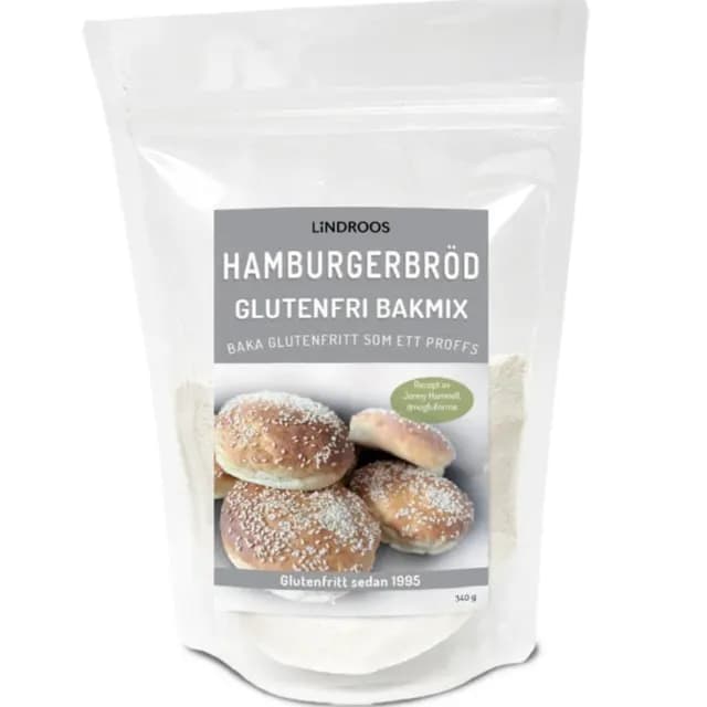 Lindroos Glutenfri Mjölmix Hamburgerbröd 340 g