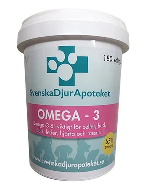 Svenska Djurapoteket Omega 3 kapslar 180 st