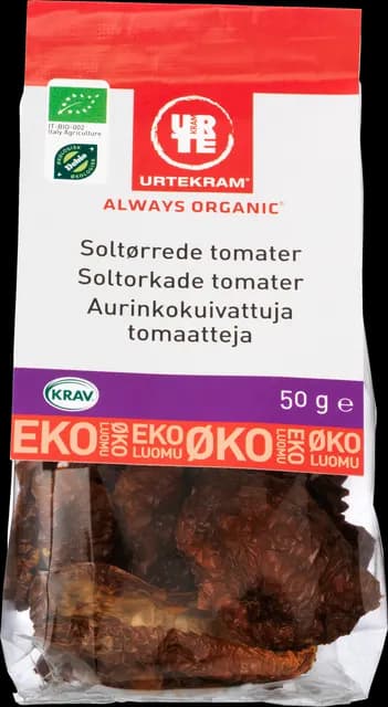 Urtekram Soltorkade tomater EKO 50 g