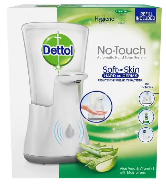 Dettol No Touch Startkit White Aloe Vera 250 ml