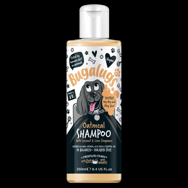 Bugalugs Dog Schampo Oatmeal & Aloe 250 ml