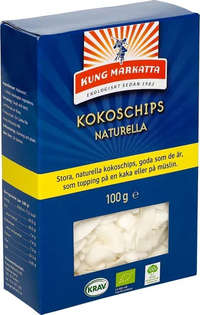 Kung Markatta Kokoschips KRAV 100 g