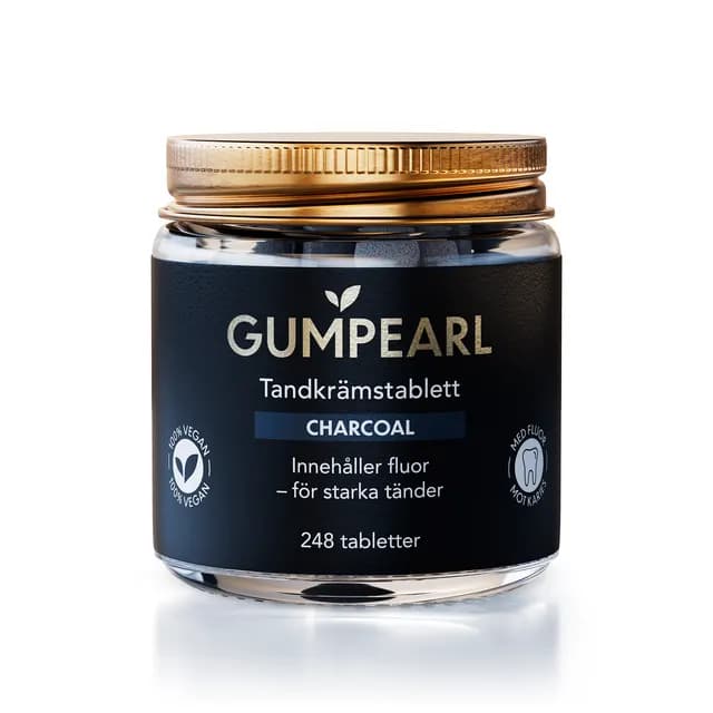 Gumpearl charcoal tandkrämstablett 248 st
