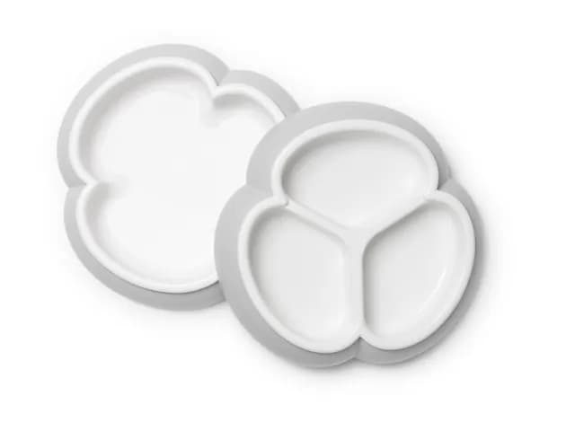 BabyBjörn Tallriksset Grå 2-pack