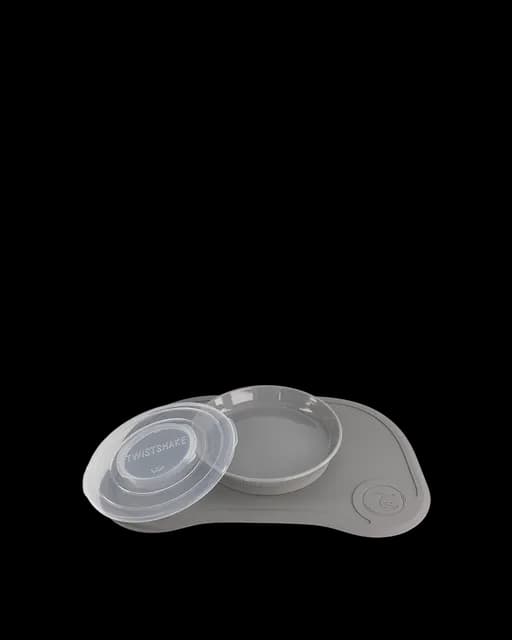 Twistshake Click-Mat +Tallrik 6+M Pastell Grå