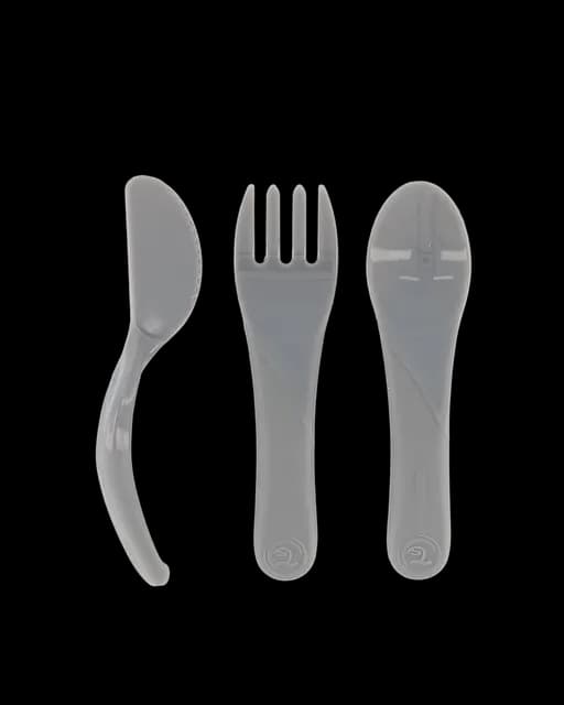 Twistshake Learn Cutlery 6+m Pastel Grey