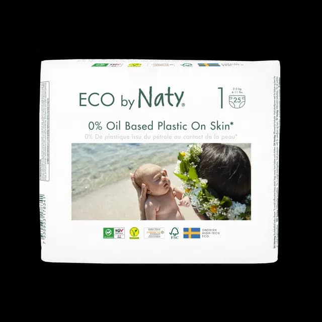 Naty Blöjor Storlek 1 (2-5 kg) 25 st