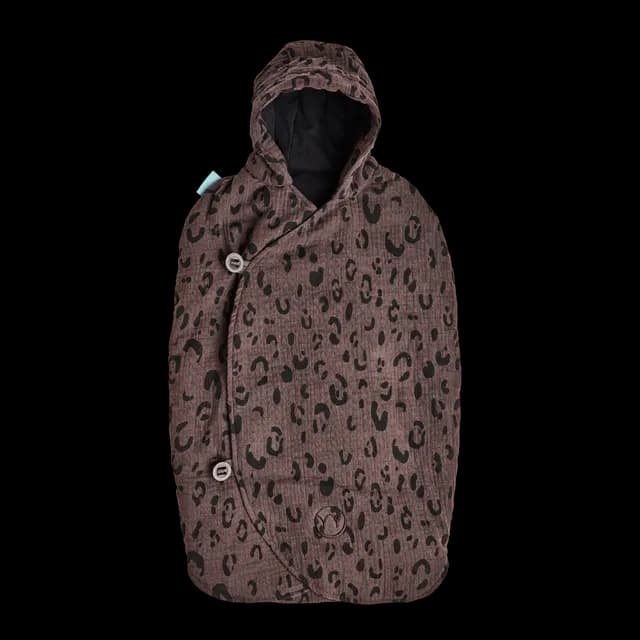 Najell Muslin Baby Overall Leopard Brown